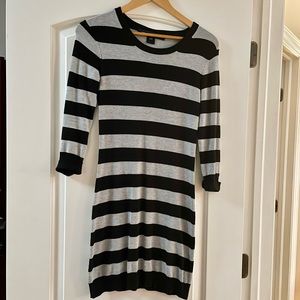 Striped sweater dress